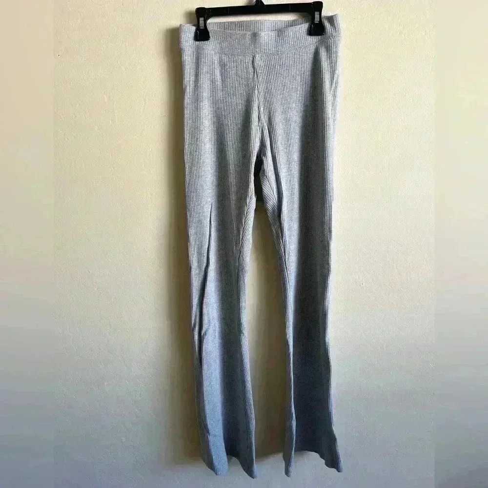 VS Pink grey ribbed bell bottoms